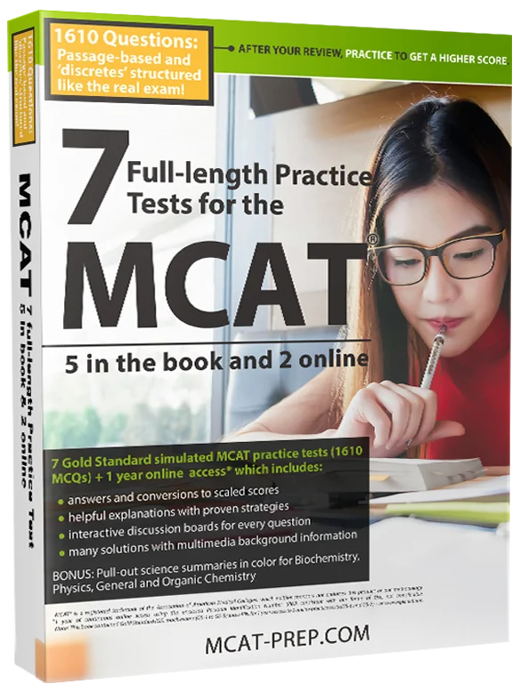 MCAT Practice Questions Book by MCAT-prep.com