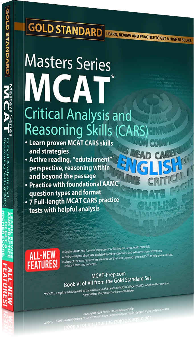 MCAT Masters Series Critical Analysis and Reasoning Skills (CARS) Book